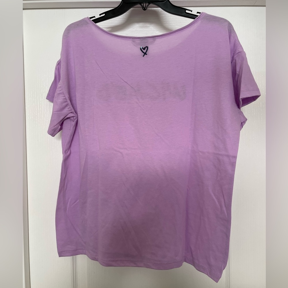 Victoria’s Secret WICKED short sleeve t-shirt size Large in lavender NWOT - Picture 2 of 3